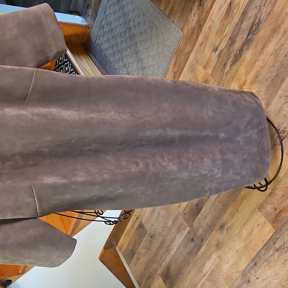 👗Anne Klein Brown/Gray Sheath Dress Short Sleeve Crew Neck - Picture 4 of 8